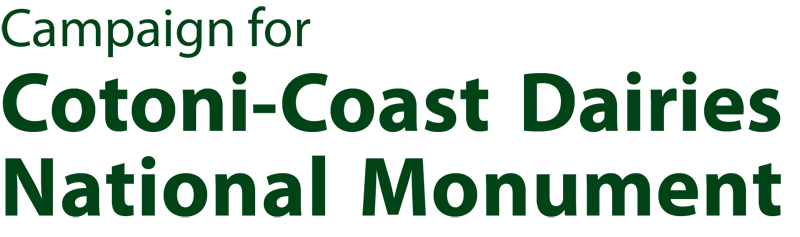 Cotoni-Coast Dairies National Monument logo.