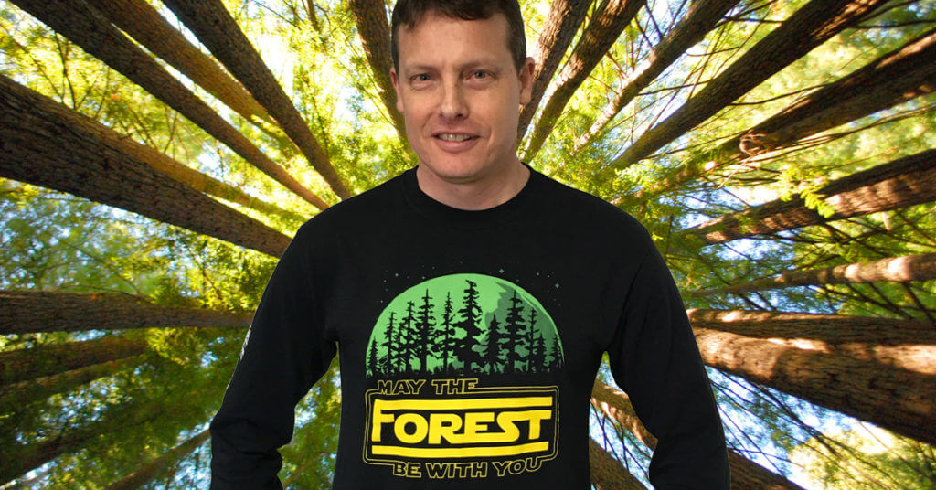 May the Forest Be With You t-shirt from Sempervirens Fund.