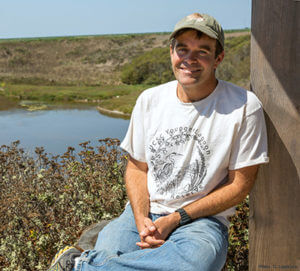 Gage Dayton at one of the reserves for education and research