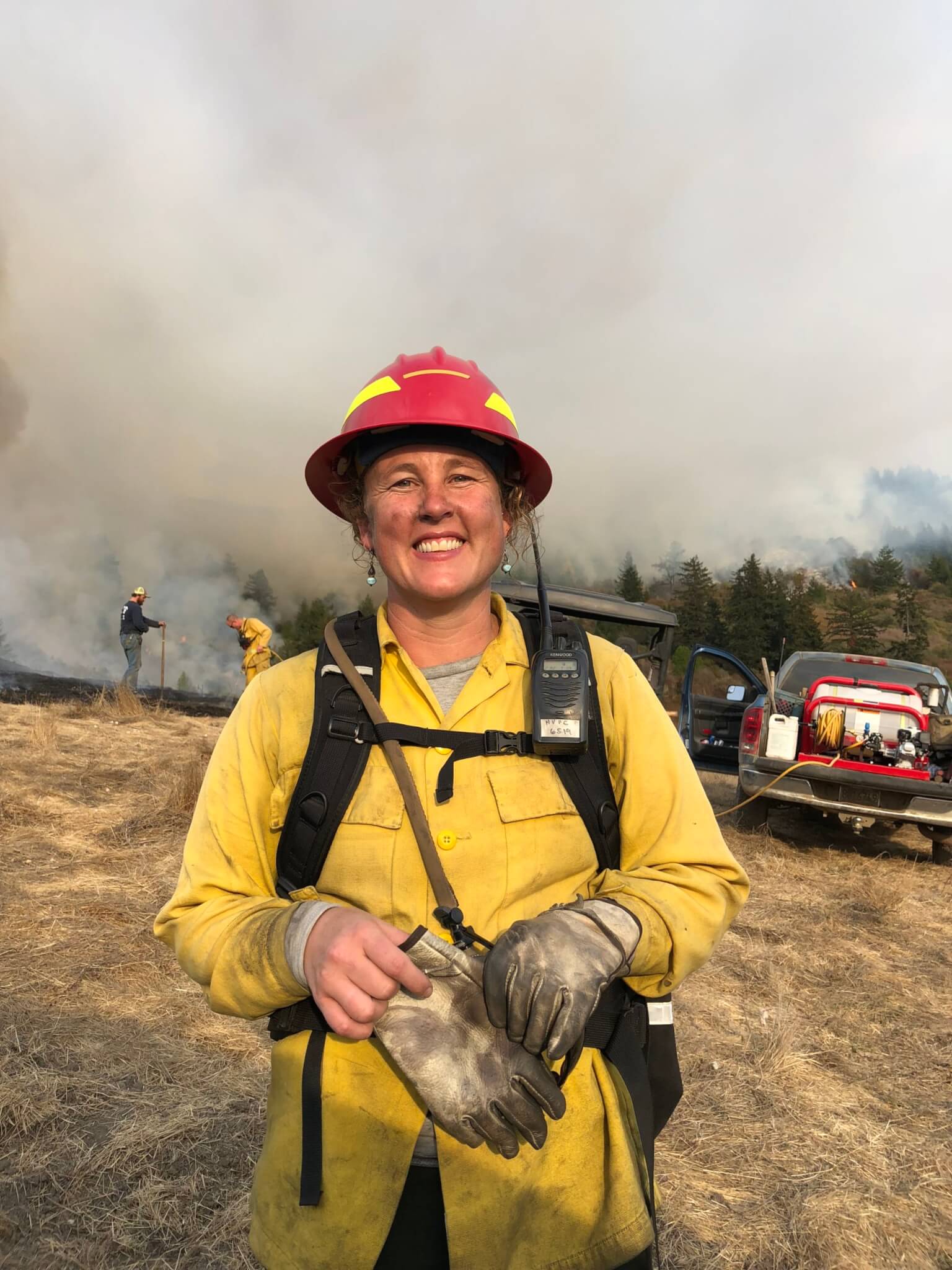 Lenya Quinn-Davidson at September Burn in Bear Rive. Photo by Thomas Stratton
