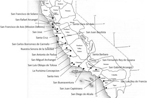 DEIJ Locations Of California Missions And Native American Tribal Territories By JoeMcBride RitaCavero AnnaCheshire MaríaCalvo DeborahMcBride