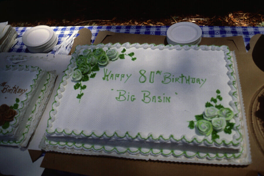 An 81st birthday cake for Big Basin.