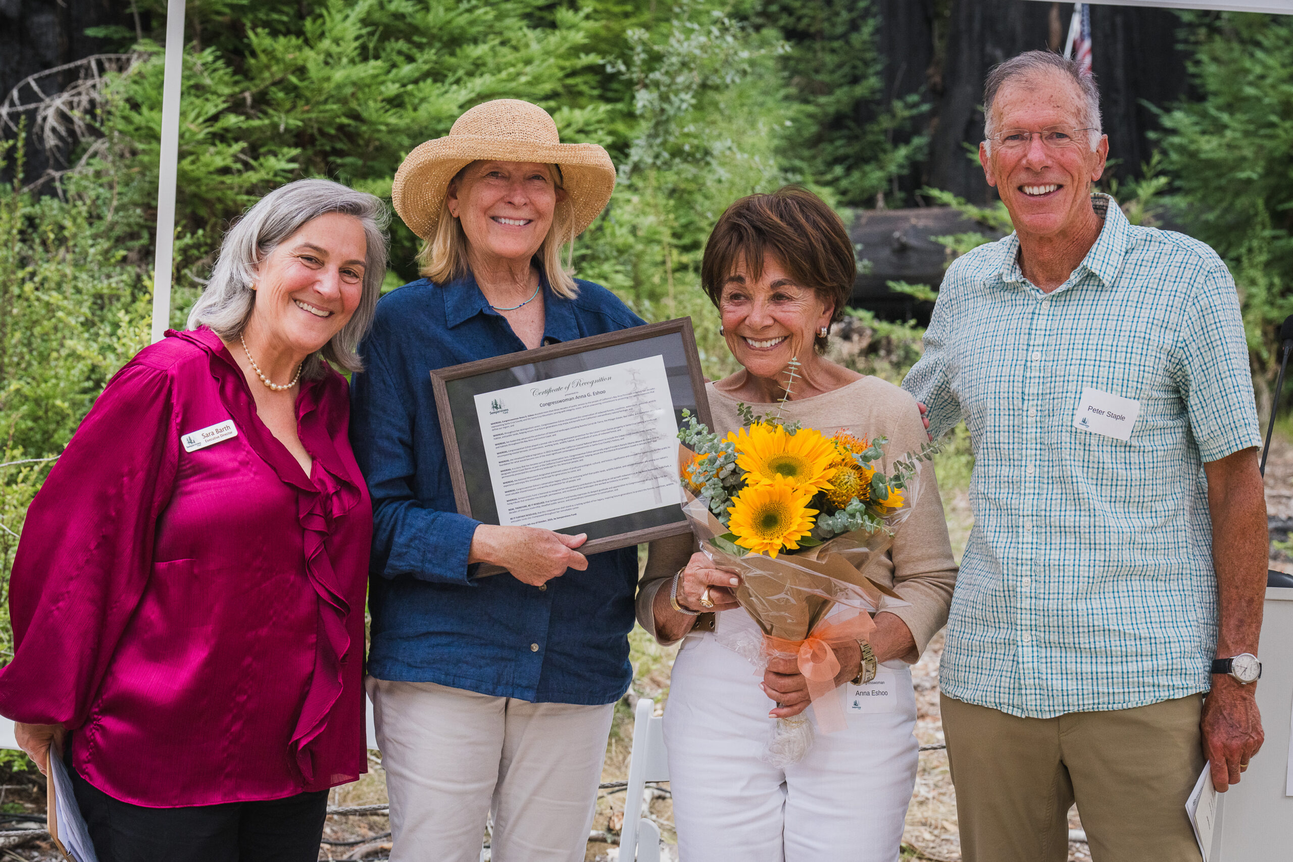 Anna Eshoo Tree Dedication